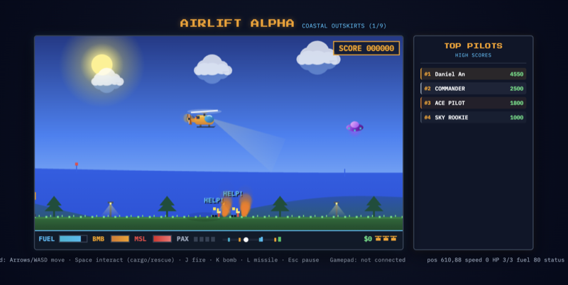 Air Lift Alpha gameplay screenshot